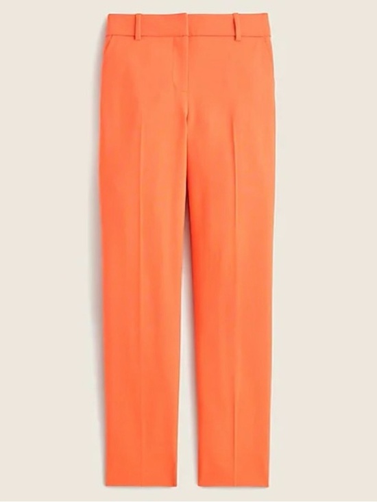 J. Crew Pants - NWT J. Crew Italian Stretch Wool Tollegno 1900 Bright Coral Trousers (8)